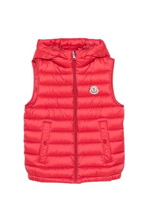 red polyester gilet MONCLER KIDS | L19541A00007597YF457